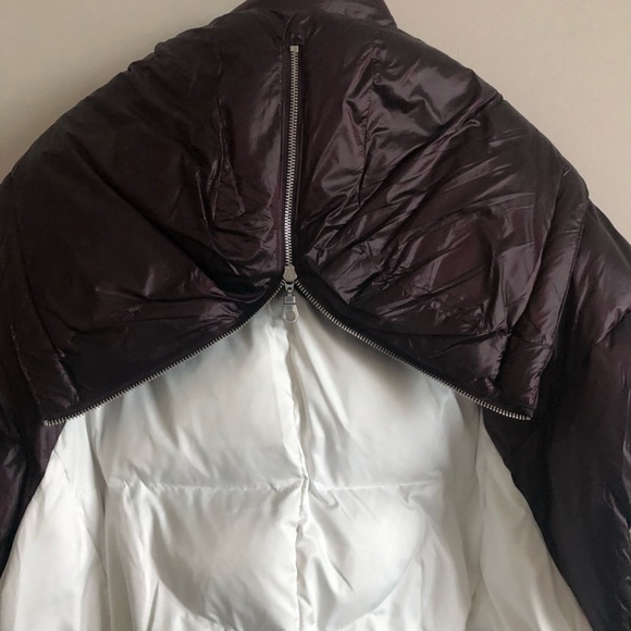 Maje Cropped Bi-color Winter Jacket - Picture 8 of 14